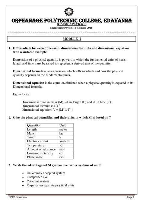 Engineering Physics 1st Year Viva Questions