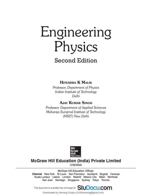 Engineering Physics By Hk Malik Pdf Download