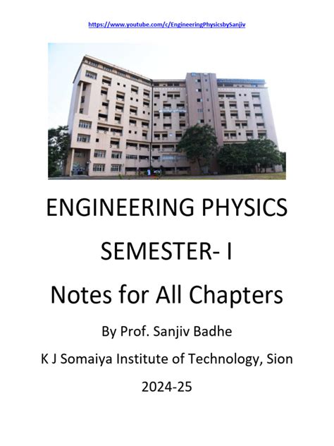 Engineering Physics Sem Notes