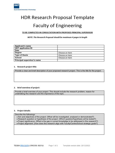 Engineering Research Proposal Format Fangddore