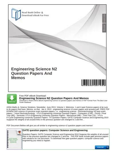 Engineering Science N2 Previous Question Papers Download