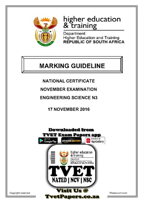 engineering science n3 memo november 18 2013