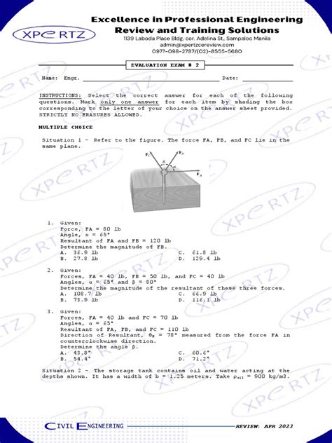 Engineering Statics Multiple Choice Questions