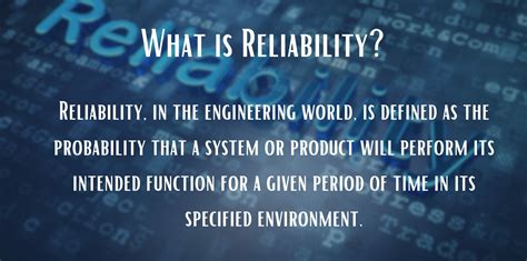 engineering terms reliability