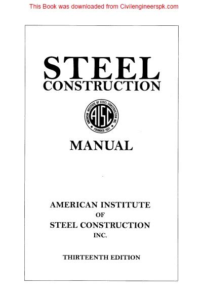Read Online Engineering Aisc Manual 