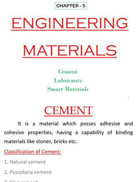 Read Engineering Chemistry Chapter Lubricants And Cement 