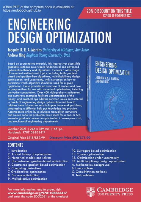 Read Engineering Design Optimization 