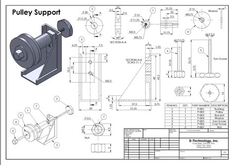 Download Engineering Drawing Assembly Example 