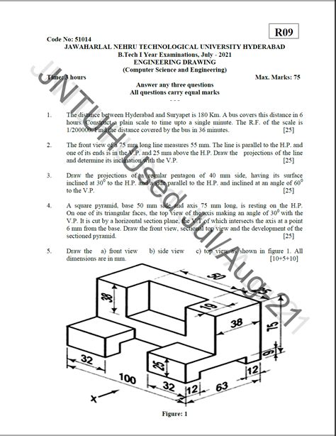 Read Online Engineering Drawing Question Papers Jntu 