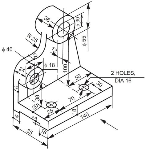 Read Online Engineering Drawings With Worked Example 