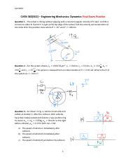 Full Download Engineering Dynamics Final Exam 