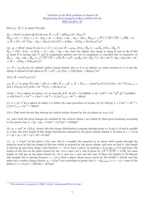 Download Engineering Electromagnetics Drill Solution 