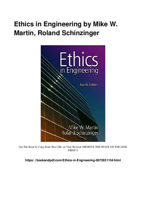 Read Online Engineering Ethics Mike Martin 
