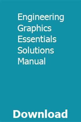Download Engineering Graphics Essentials Solutions Manual Free 