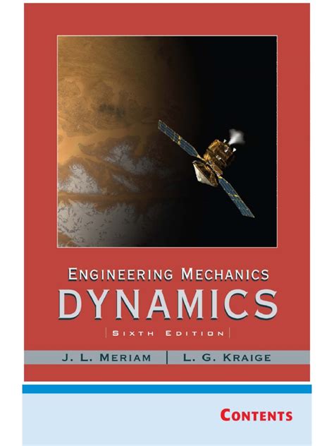 Read Online Engineering Mechanics Dynamics 6Th Edition Meriam Kraige 