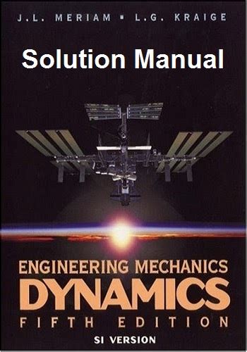 Read Engineering Mechanics Dynamics Meriam 5Th Edition Solution 