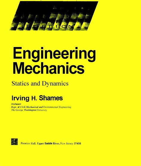 Read Online Engineering Mechanics Shames And Rao Solutions 