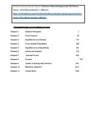 Download Engineering Mechanics Statics 13Th Edition Solutions Chapter 5 