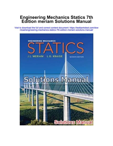Download Engineering Mechanics Statics 7Th Edition Solutions 