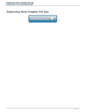Download Engineering Memo Template File Type Pdf 