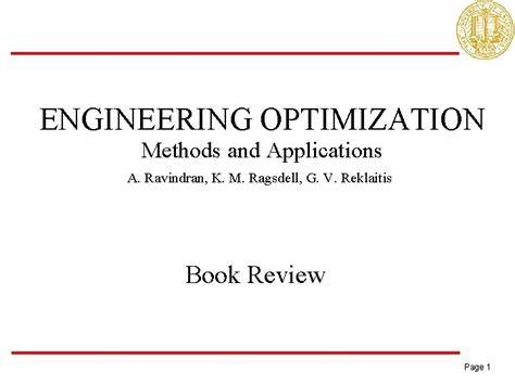 Read Engineering Optimization Methods And Applications Ravindran 