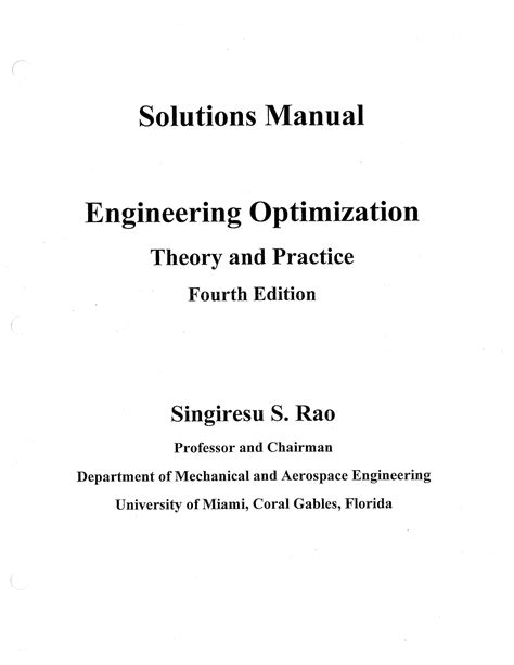 Read Online Engineering Optimization Solution Manual Download 