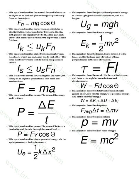 Read Online Engineering Physics Formulas 