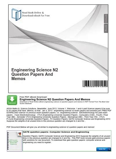 Read Online Engineering Science N2 2013 Question Paper 