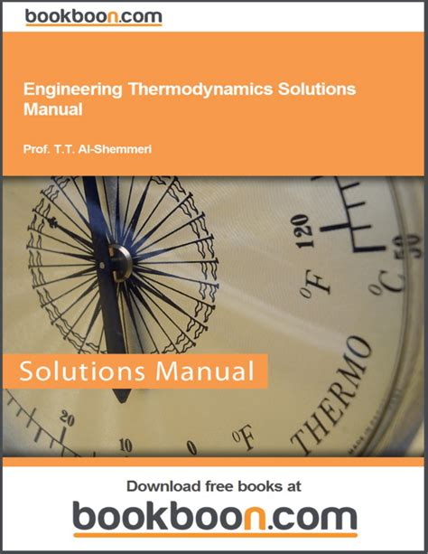 Download Engineering Thermodynamics Solutions Manual 