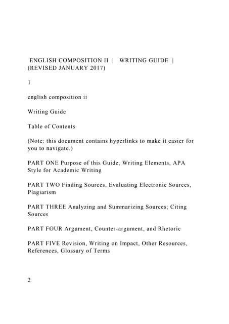 English Composition Ii