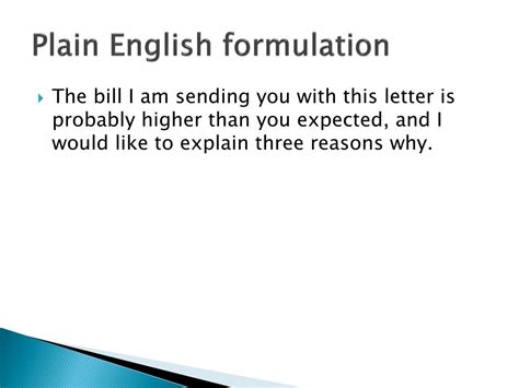 english formulation definition