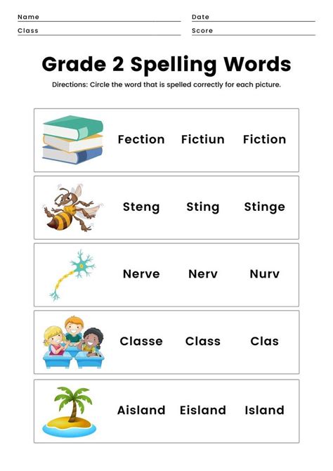 english grade 2 worksheets