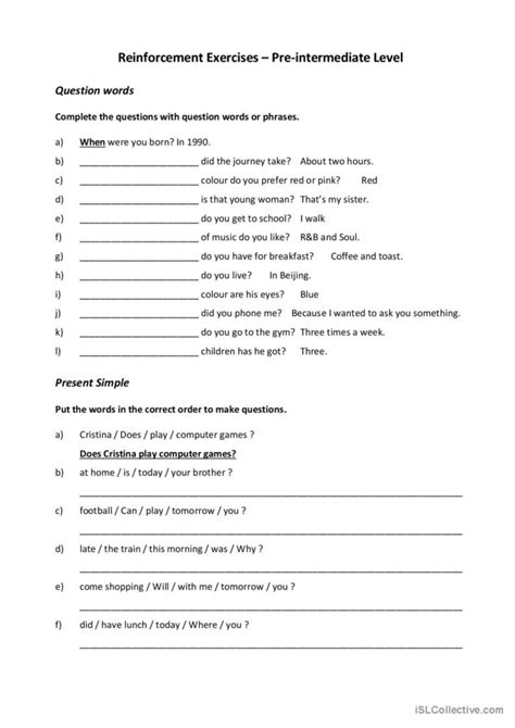 English Grammar Pre Intermediate