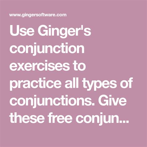 English Grammar Rules Conjunction Exercises Ginger Software Conjunction Exercises For Grade 4 - Conjunction Exercises For Grade 4