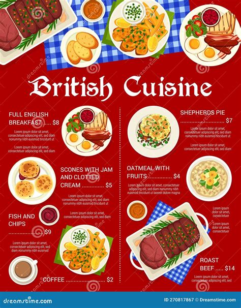 english menu