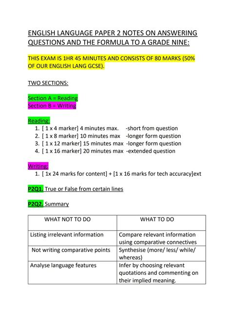 english paper2 second language old curriculum