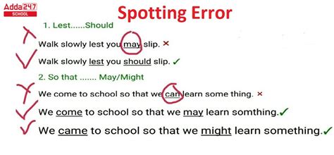 English Spotting Errors Rules And Regulation