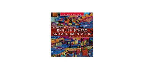 english syntax and argumentation 3rd