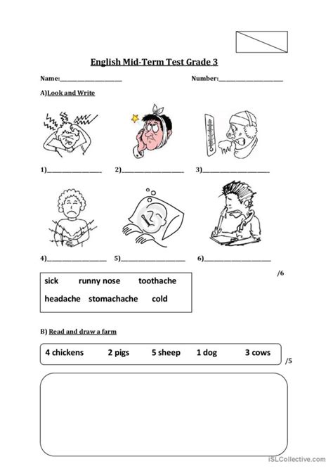 english test for grade 3