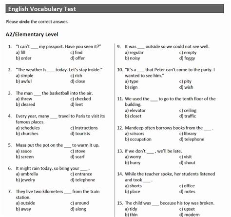 Read English 2 Multiple Choice Practice Test 3 Booklet Answers 