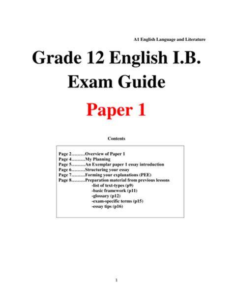 Read Online English A1 Sl Paper 1 2012 