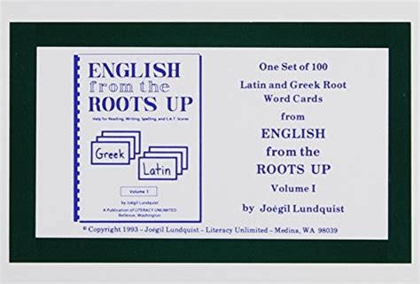 Full Download English From The Roots Up Flashcards Vol 1 