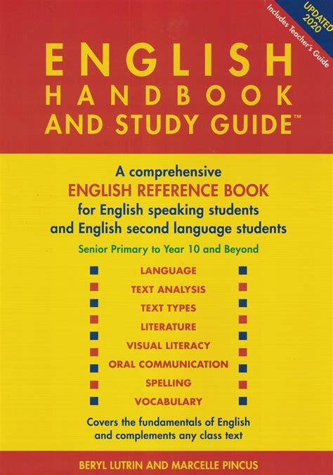 Read English Handbook And Study Guide A Comprehensive English 