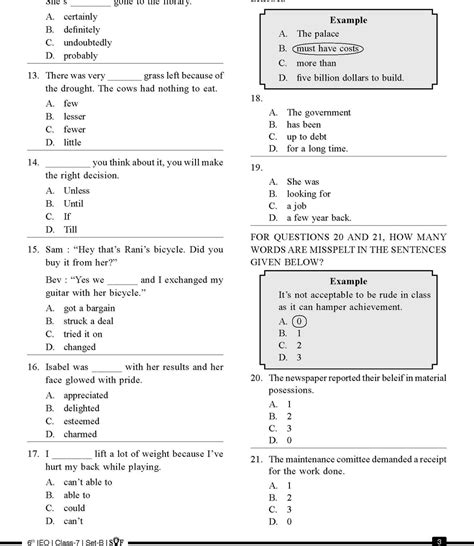 Full Download English Olympiad Sample Papers For Class 7 Pdf 