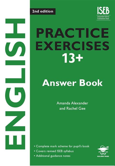 Read Online English Practice Exercises 13 Answer Book 2Nd Edition Practice Exercises For Common Entrance Preparation 