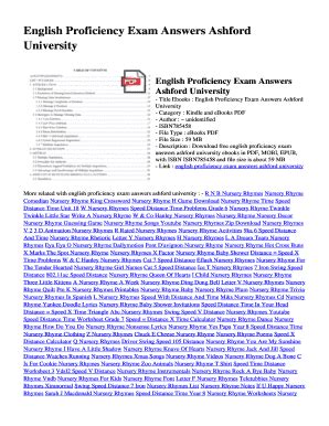 Full Download English Proficiency Exam Answers Ashford University 