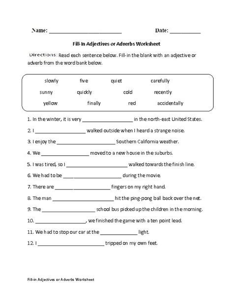 Englishlinx Com Adverbs Worksheets English Adverb Worksheet 12th Grade - English Adverb Worksheet 12th Grade