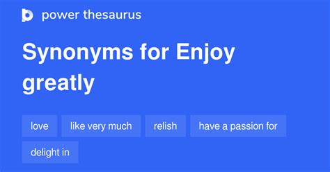 enjoy greatly