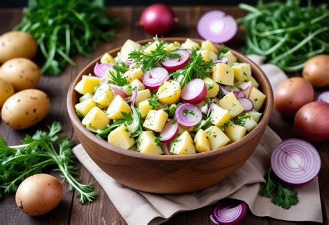 enkelt  anvisning  vid potatissallad