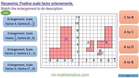 Enlargements Negative Scale Factor Practice Questions Scale Factor Worksheet With Answers - Scale Factor Worksheet With Answers